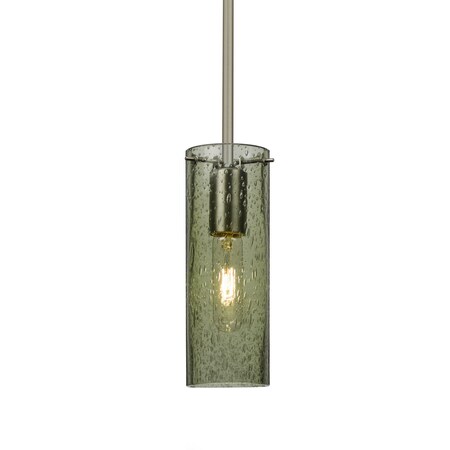 Besa Lighting Juni 10 Stem Pendant, Moss Bubble, Satin Nickel, 1x60W Incandescent 1TT-JUNI10MS-SN